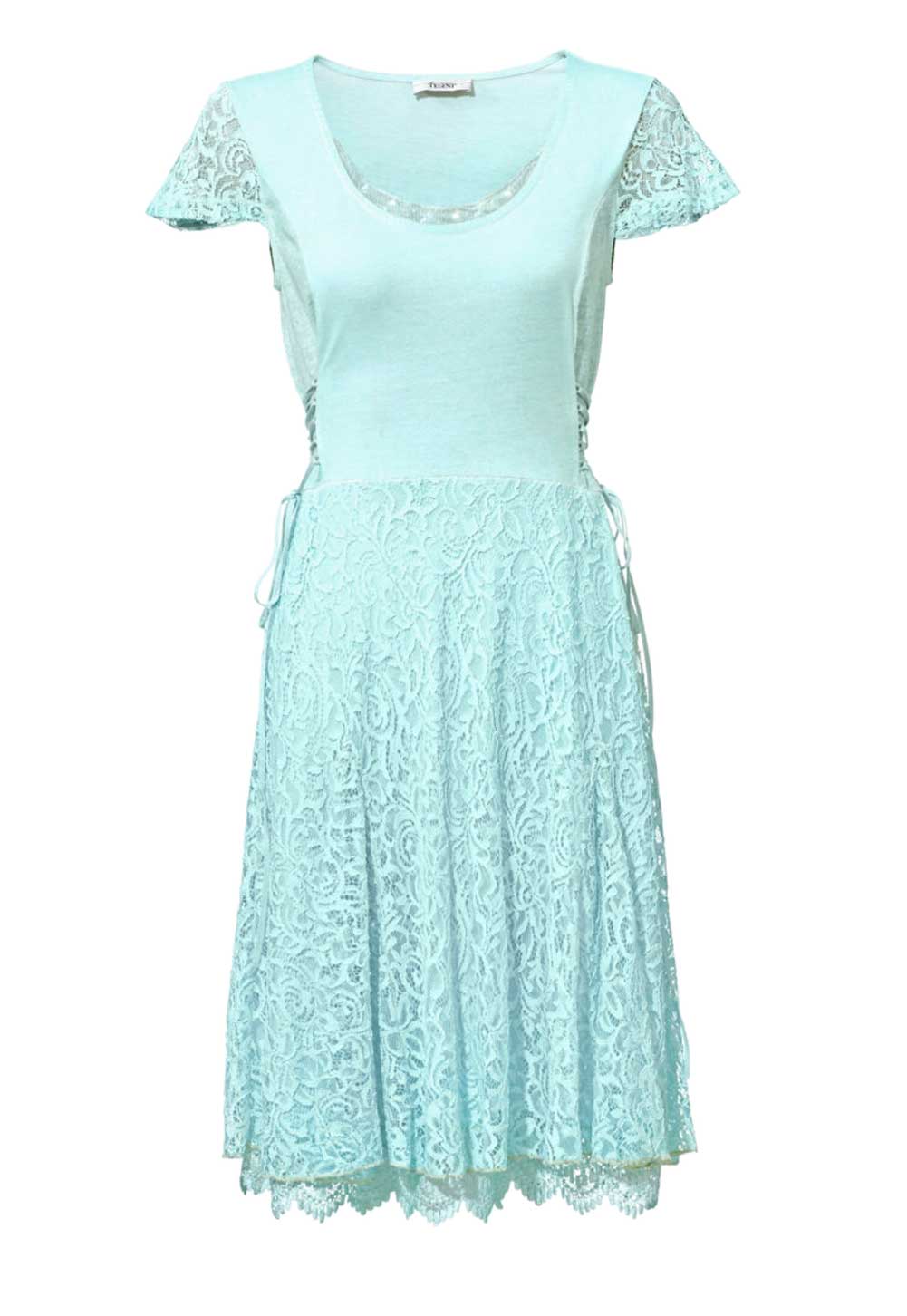 Linea Tesini Damen Designer-Shirtkleid, mint