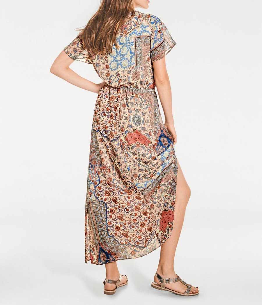 Rick Cardona Damen Designer-Maxikleid, bunt