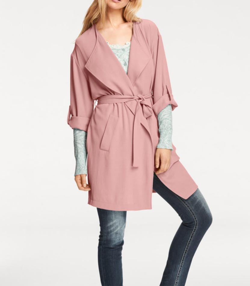 HEINE - BEST CONNECTIONS Damen Mantel, rosé