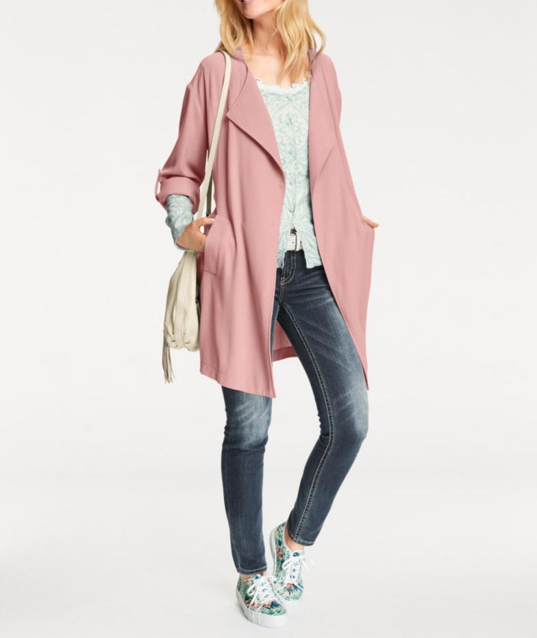 HEINE - BEST CONNECTIONS Damen Mantel, rosé