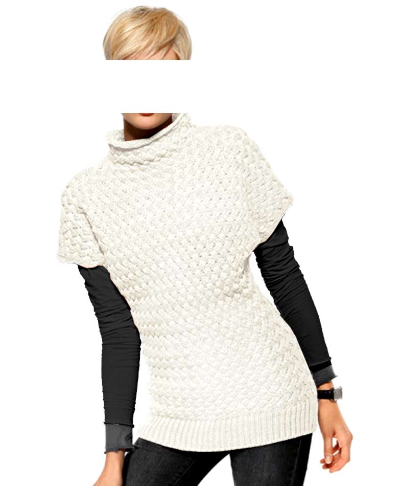 HEINE - BEST CONNECTIONS Damen Woll-Longpullover, ecru