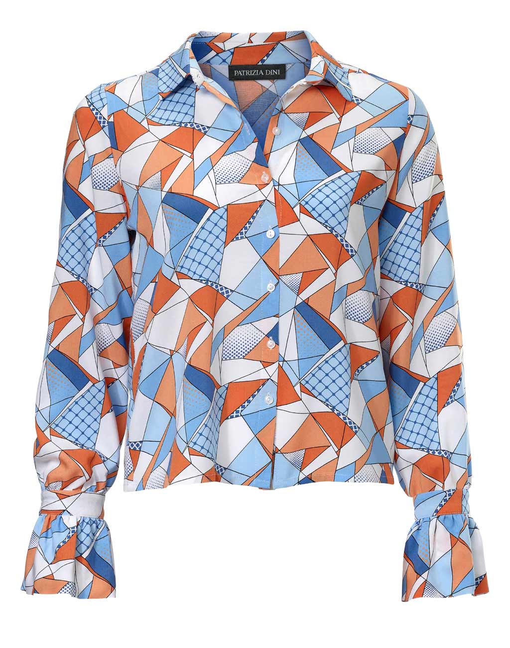 Patrizia Dini Damen Designer-Druckbluse, bunt
