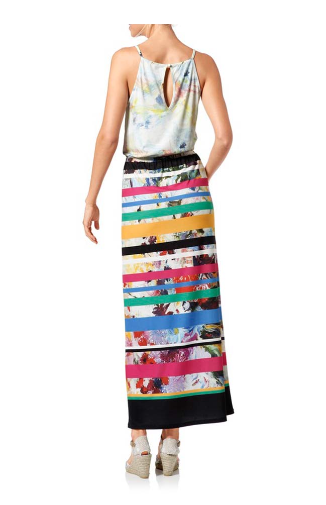 Heine Damen Maxikleid, bunt