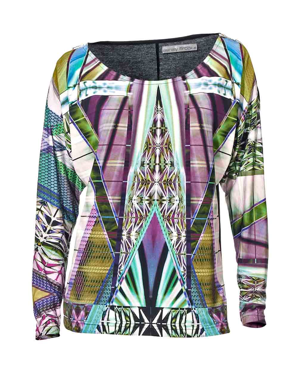 Ashley Brooke Damen Designer-Druckshirt, bunt