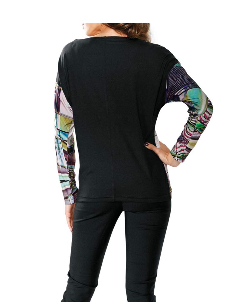 Ashley Brooke Damen Designer-Druckshirt, bunt