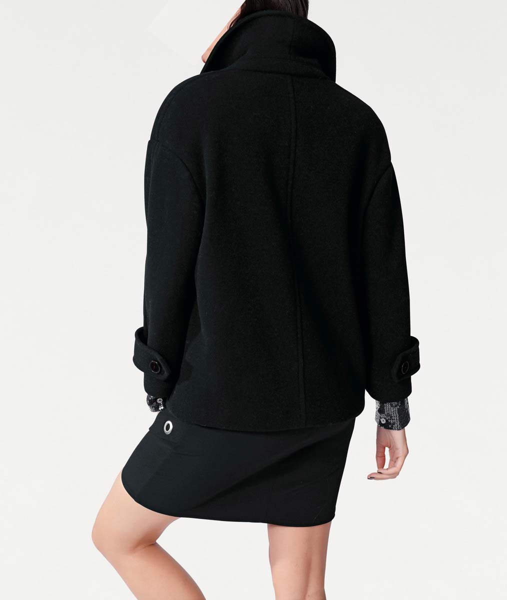 Heine - Best Connections Damen Wolljacke, schwarz