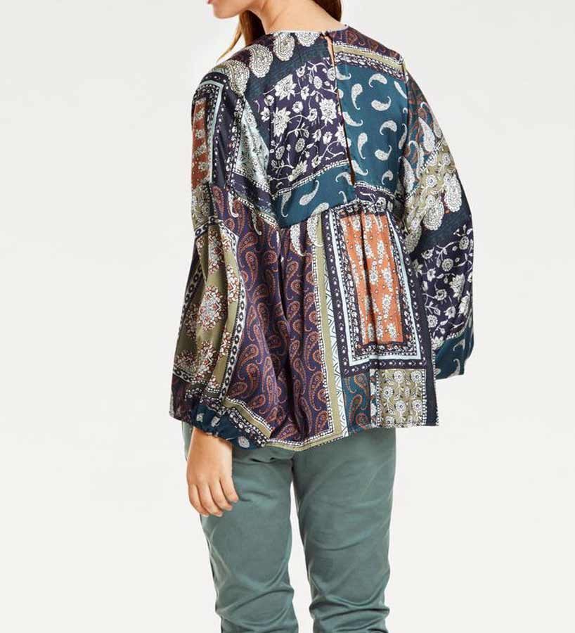 Heine - Best Connections Damen Druckbluse, bunt