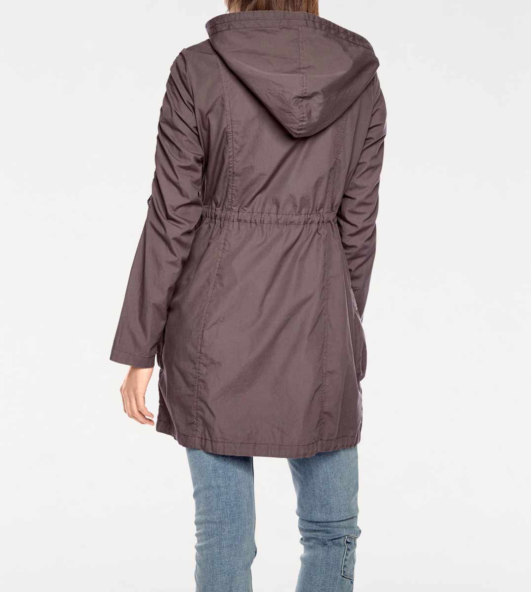 Linea Tesini Damen Designer-Parka, taupe