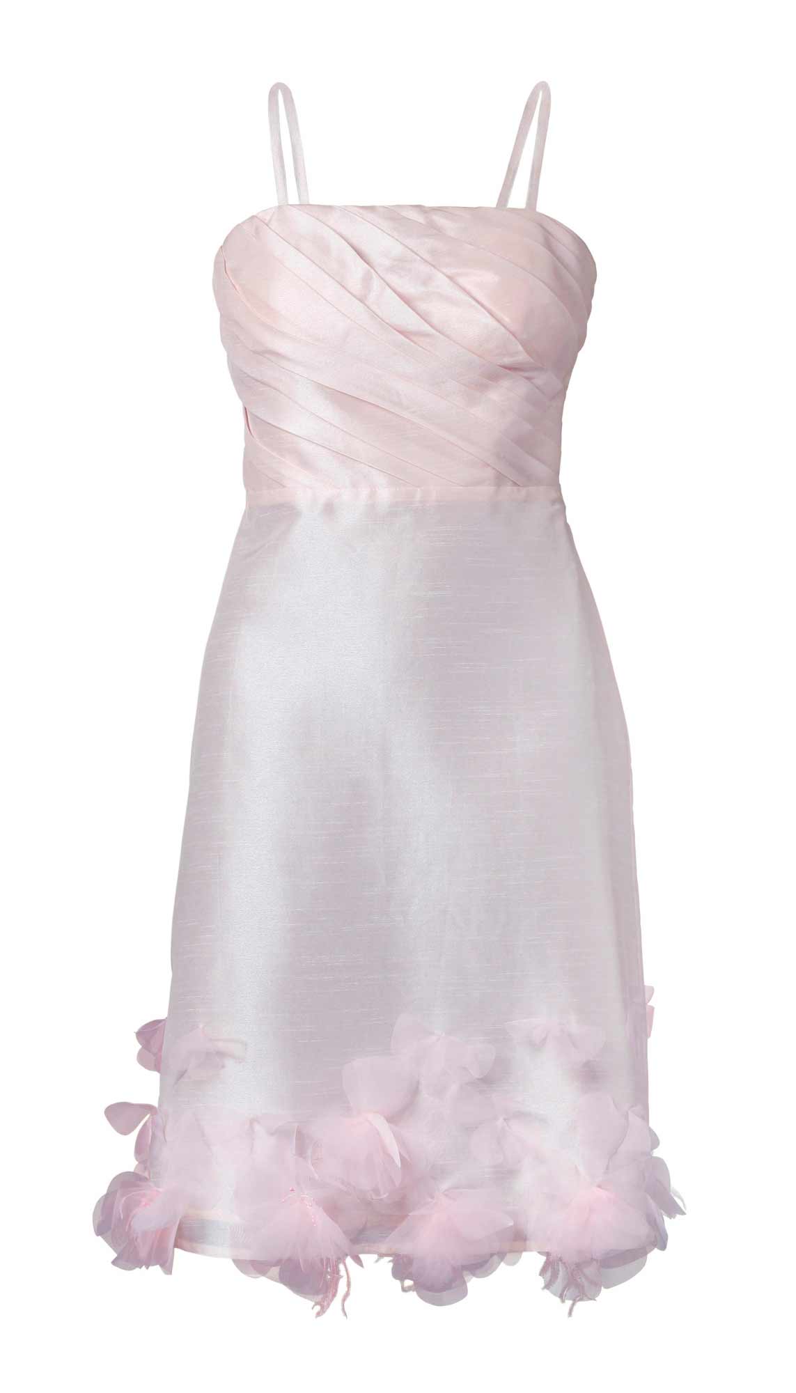 Apart Damen Taftkleid mit Blüten, puder