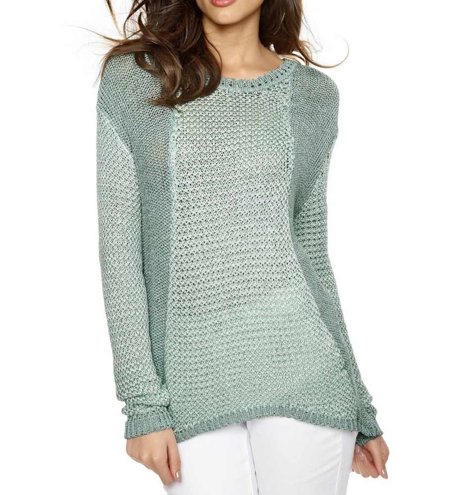 HEINE - BEST CONNECTIONS Damen Pullover, mint-gemustert