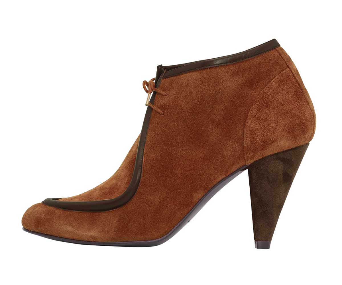 Patrizia Dini Damen Designer-Stiefelette, zimt