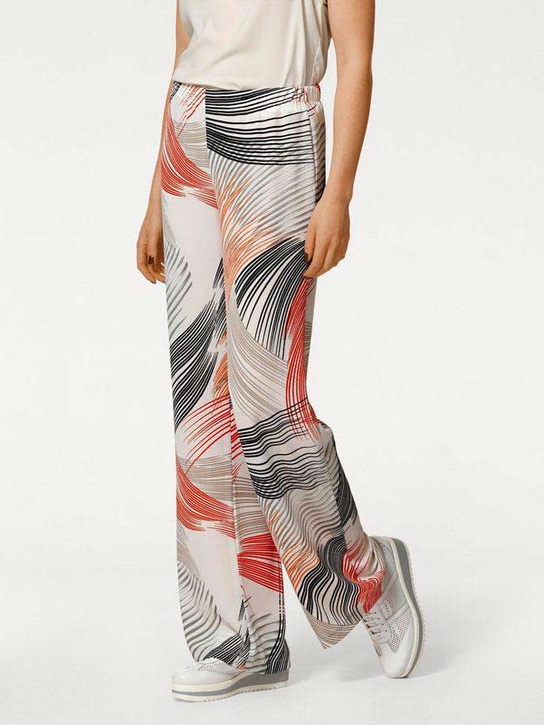 RICK CARDONA Damen Designer-Crêpehose, bunt