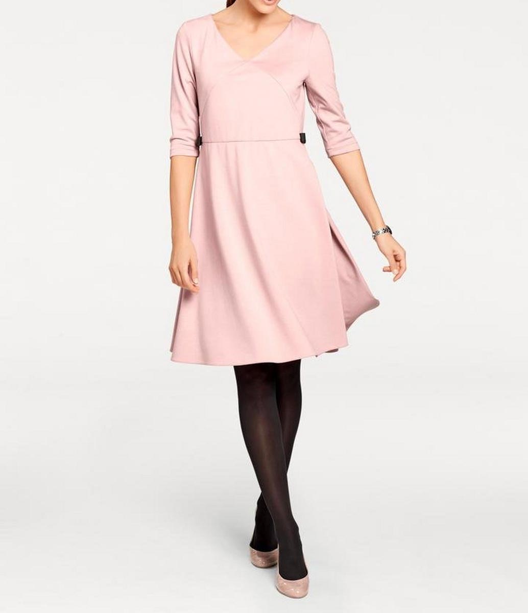 Patrizia Dini Damen Designer-Jerseykleid, rosé
