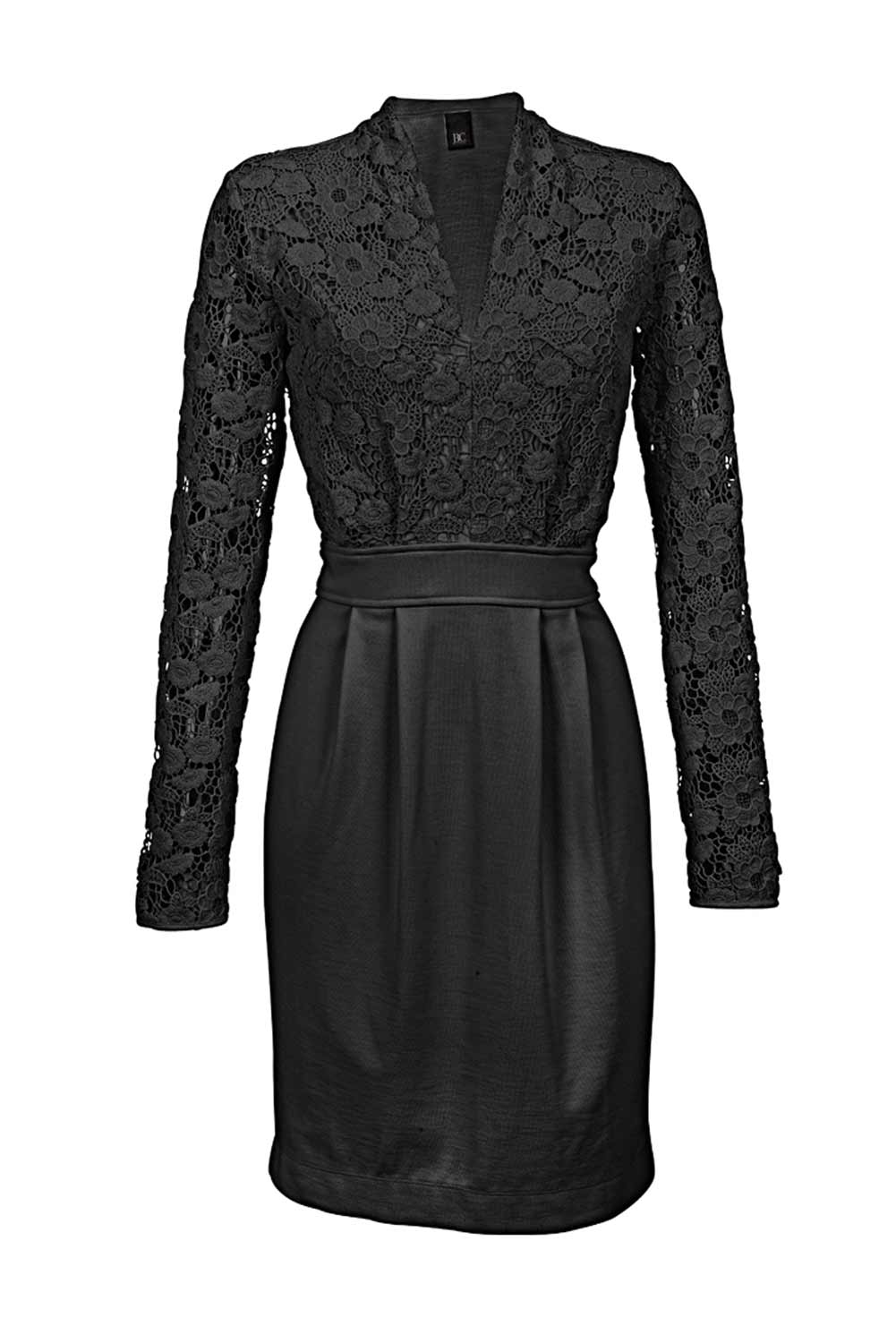 Heine - Best Connections Damen Kleid mit Spitze, schwarz
