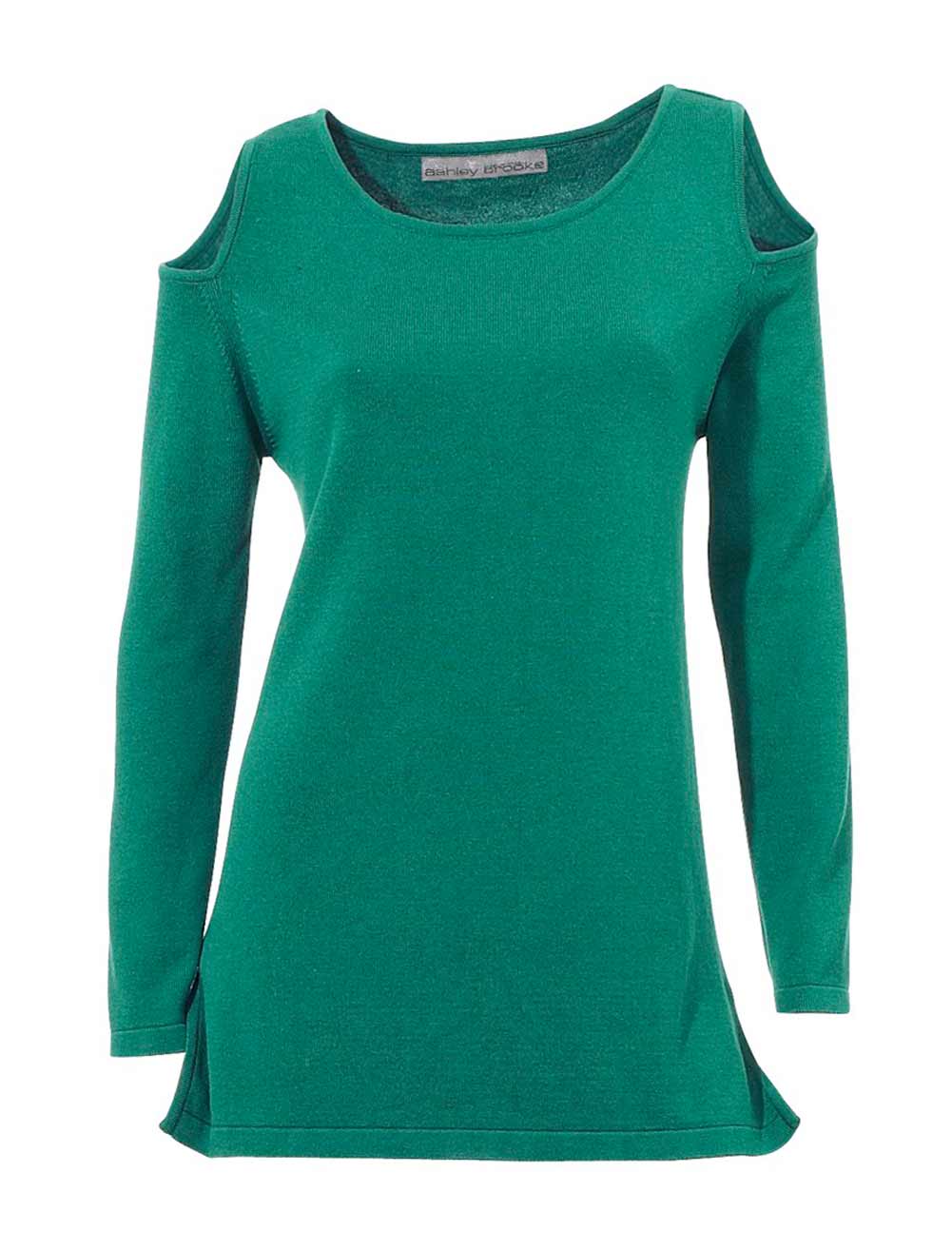 Ashley Brooke Damen Designer-Pullover, smaragd