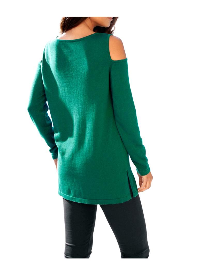 Ashley Brooke Damen Designer-Pullover, smaragd