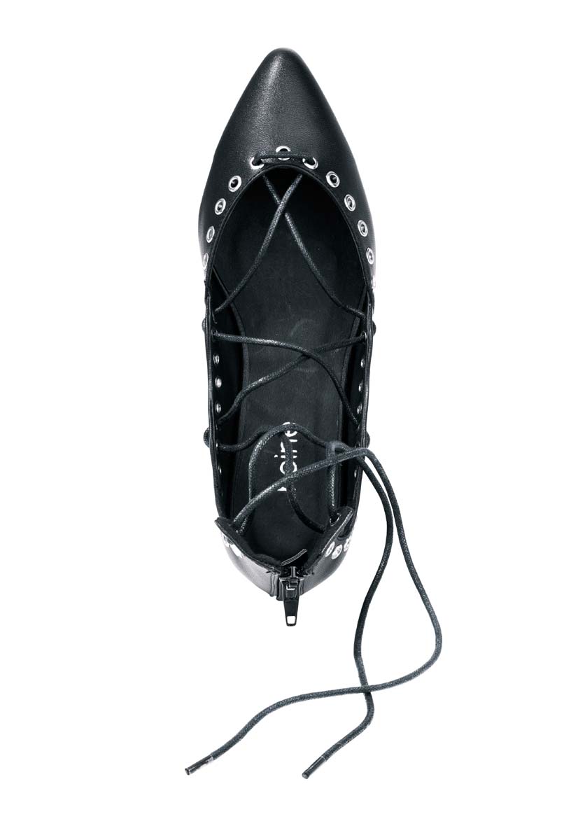 Heine Damen Ballerina, schwarz