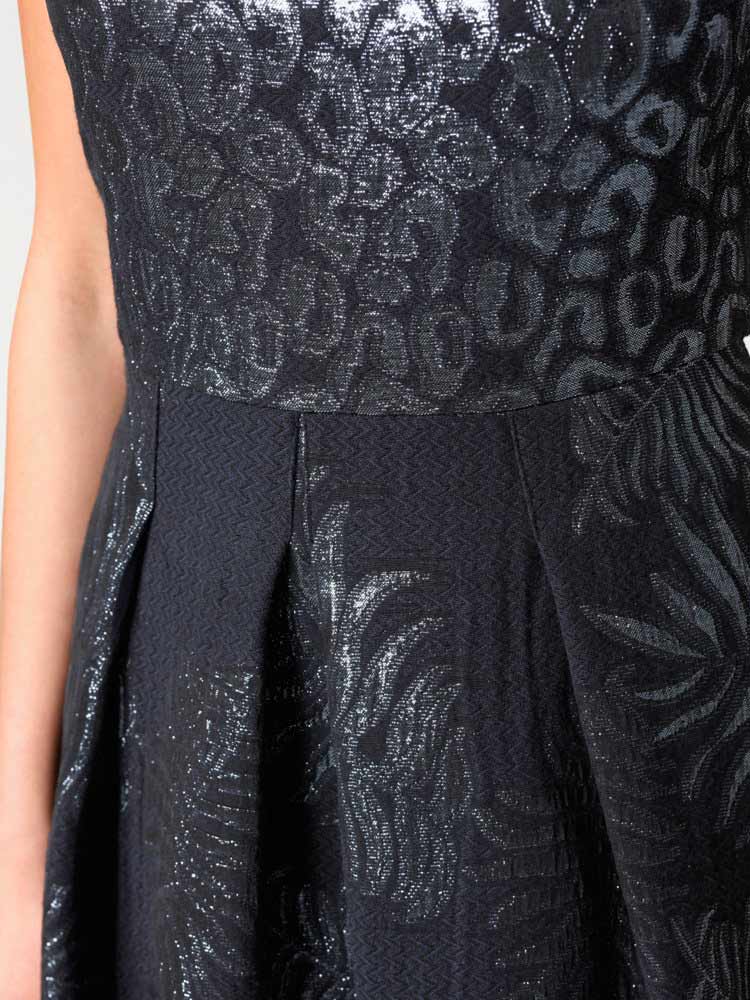 Ashley Brooke Damen Designer-Jacquardkleid, blau