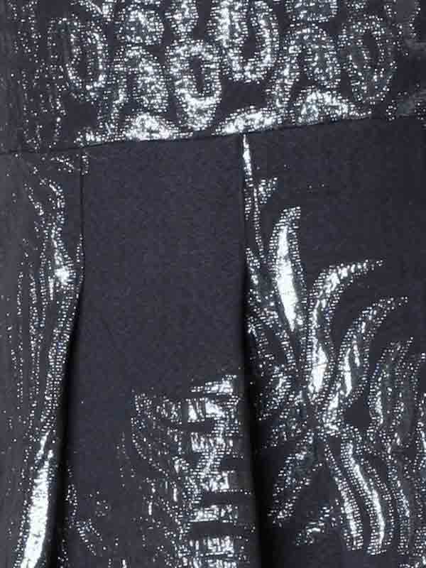 Ashley Brooke Damen Designer-Jacquardkleid, blau