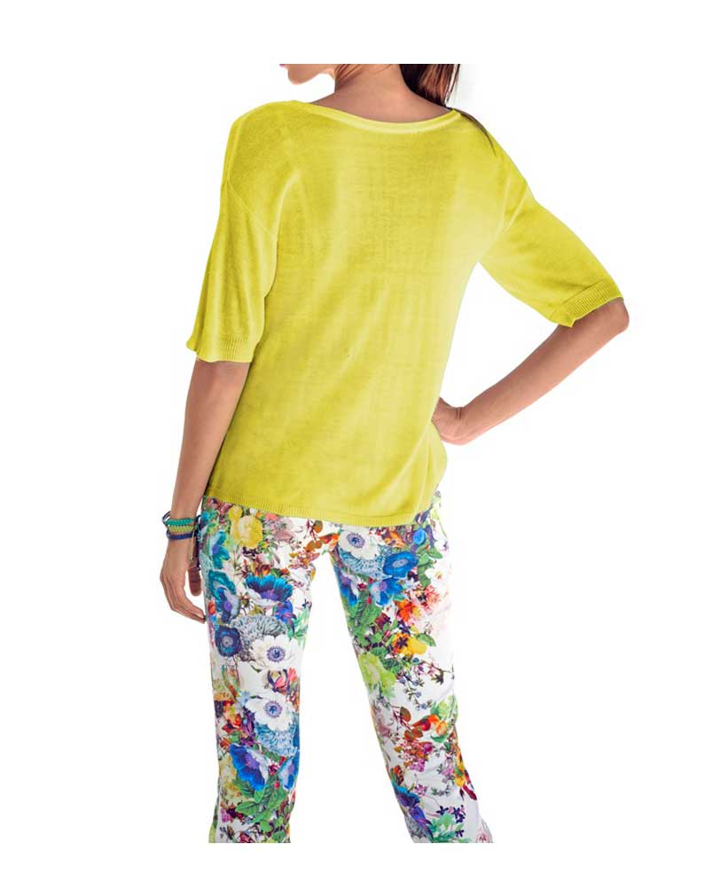 Heine Damen Pullover, gelb