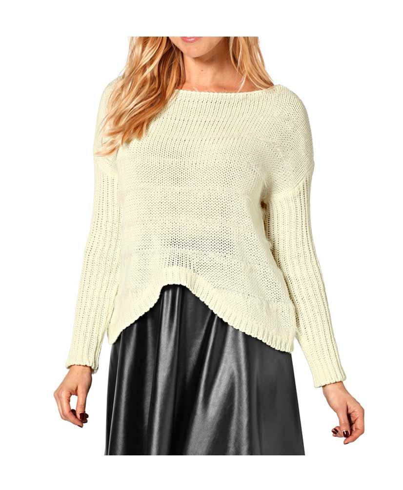 Heine Damen Pullover, ecru