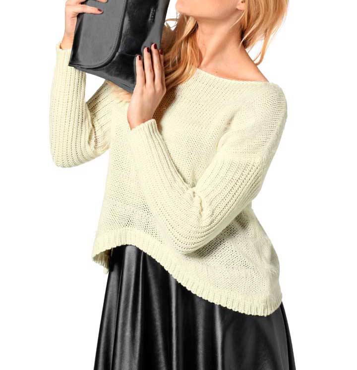 Heine Damen Pullover, ecru