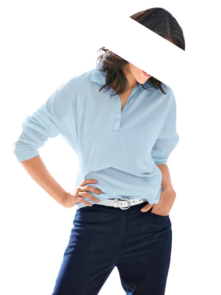 Heine Damen Bluse, hellblau