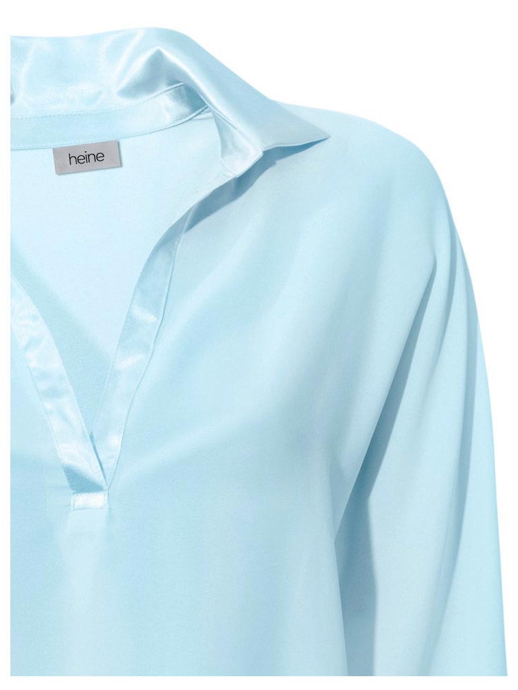 Heine Damen Bluse, hellblau