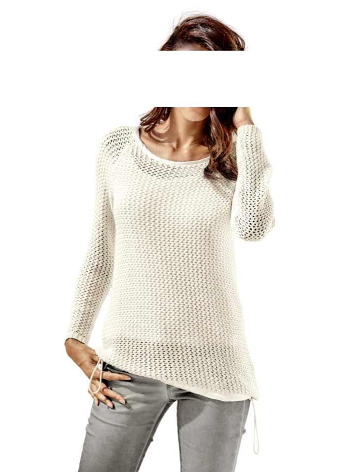 Heine Damen Pullover, offwhite
