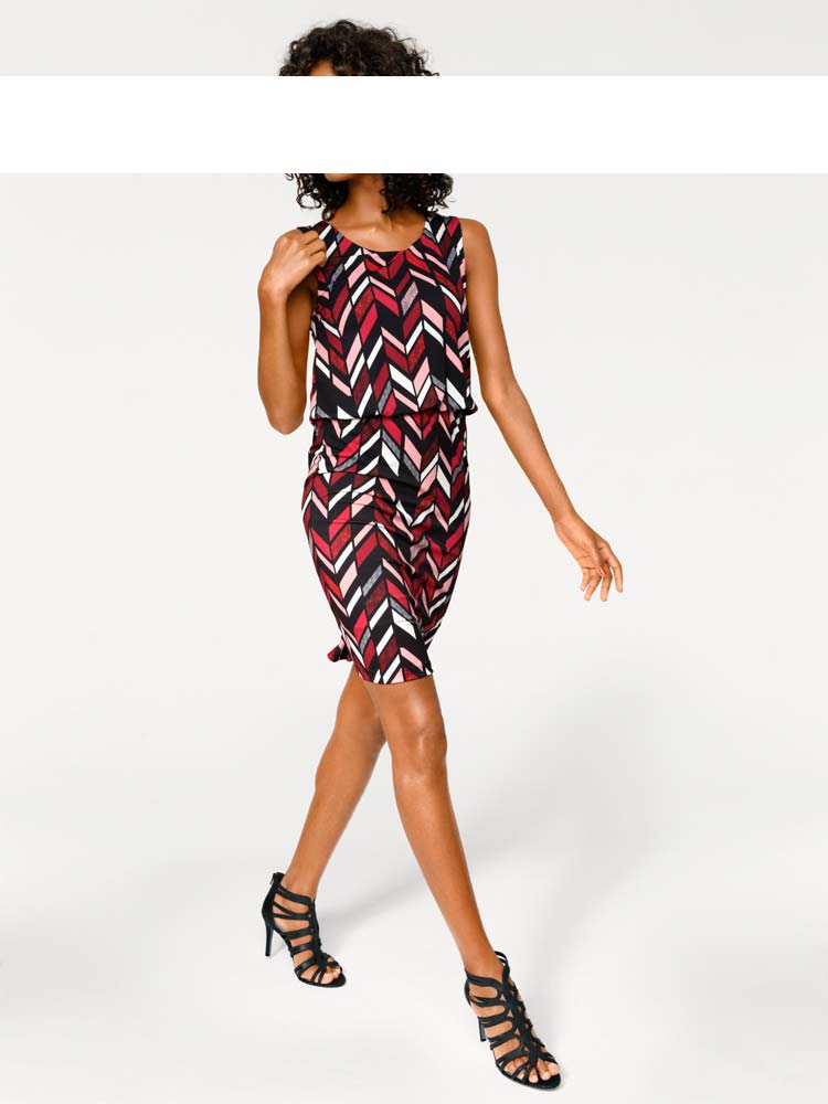 Ashley Brooke Damen Designer-Bodyforming-Kleid, bunt