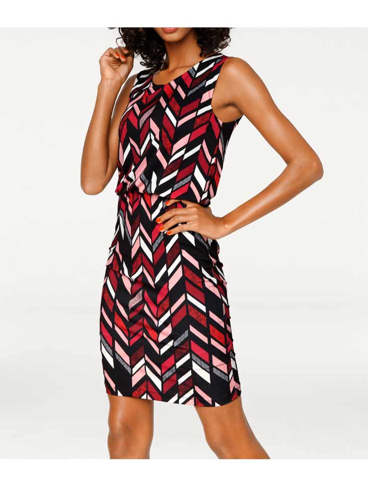 Ashley Brooke Damen Designer-Bodyforming-Kleid, bunt