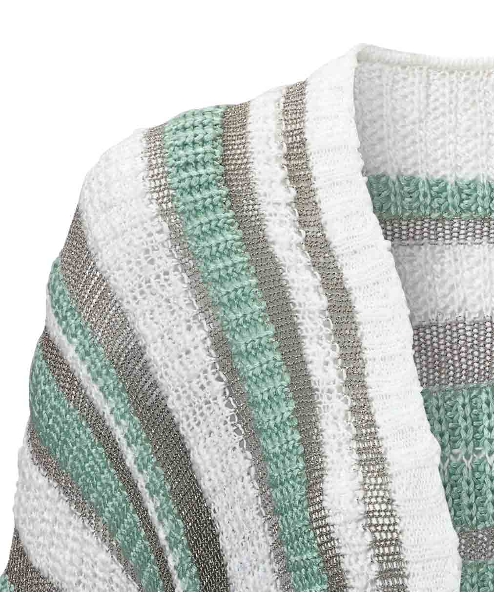 Heine - Best Connections Damen Cardigan,ecru-silber-mint