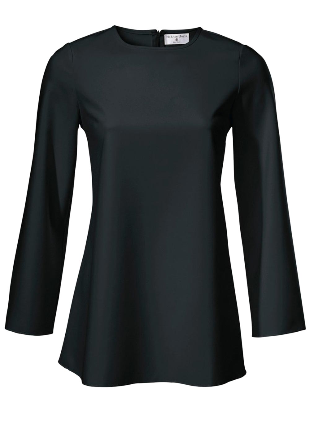 Rick Cardona Damen Designer-Longbluse, schwarz