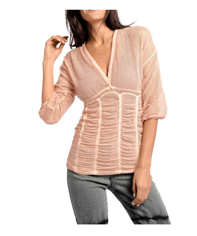 Heine Damen Netzshirt, rose