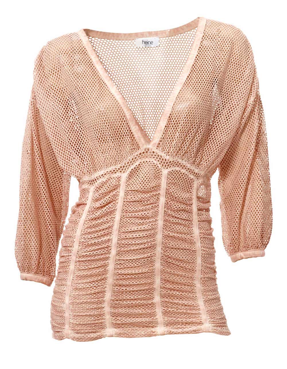 Heine Damen Netzshirt, rose