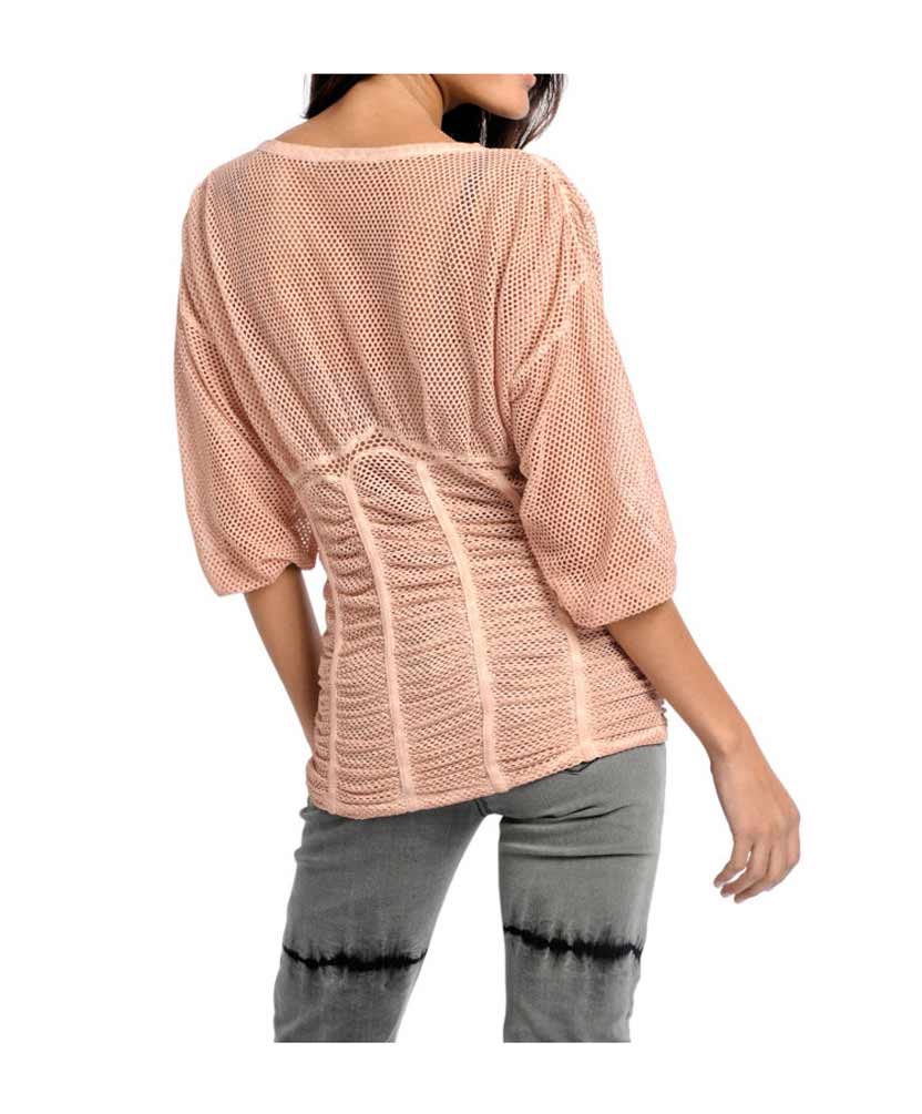 Heine Damen Netzshirt, rose