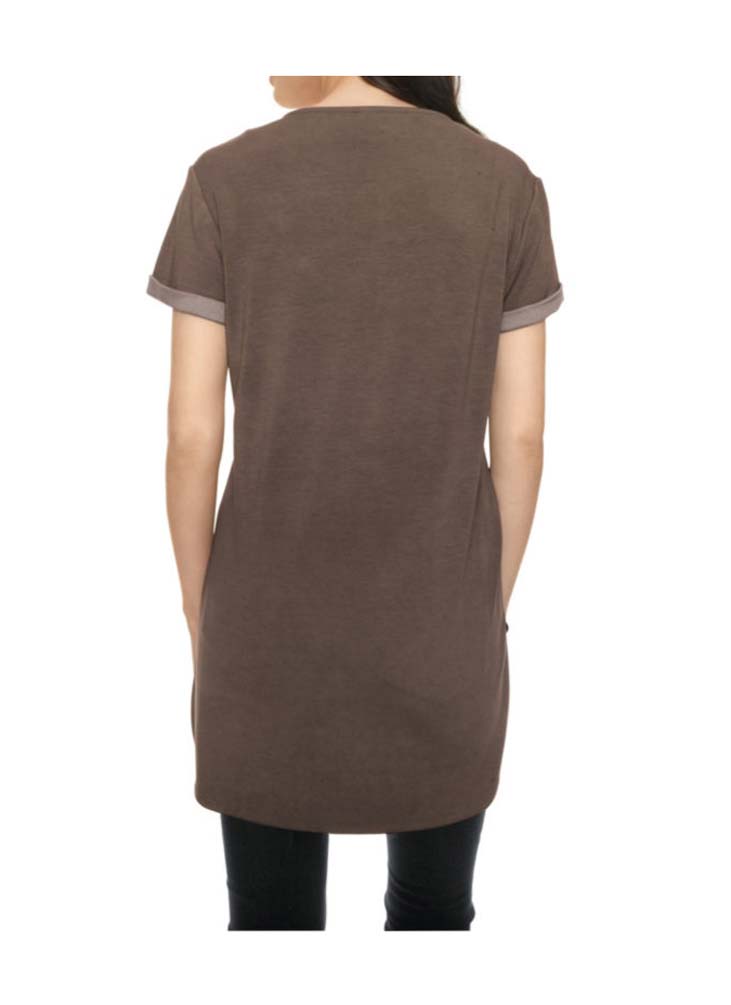 Heine - Best Connections Velourslederimitat-Shirt, braun