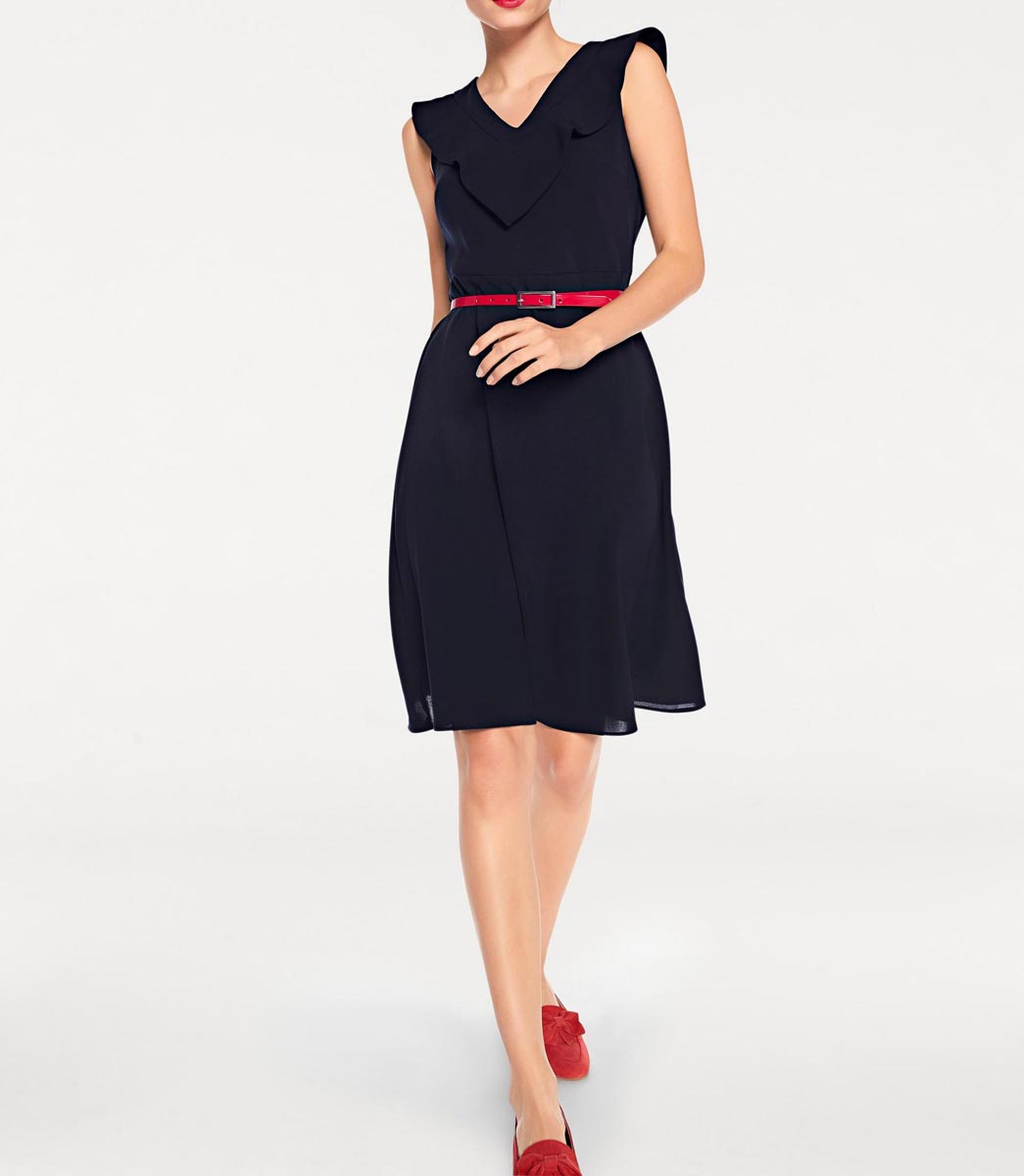 Rick Cardona Damen Designer-Kleid, marine