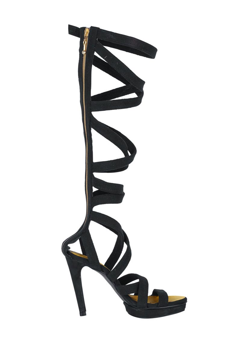 Patrizia Dini Damen Designer-Sandalette, schwarz