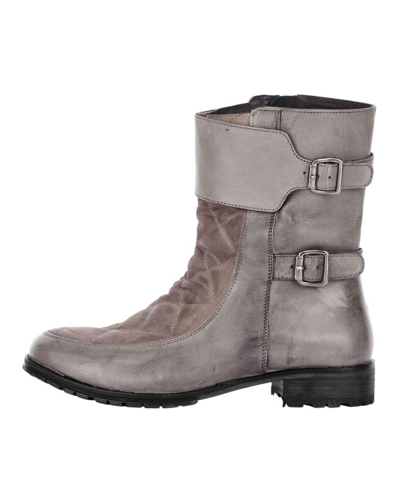 Xyxyx Damen Stiefelette, grau-taupe