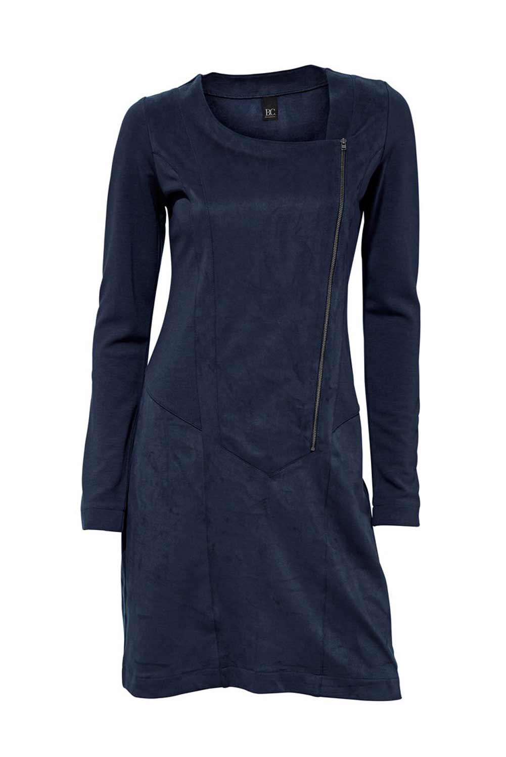 Heine - Best Connections Damen Reißverschluß-Patchkleid, blau