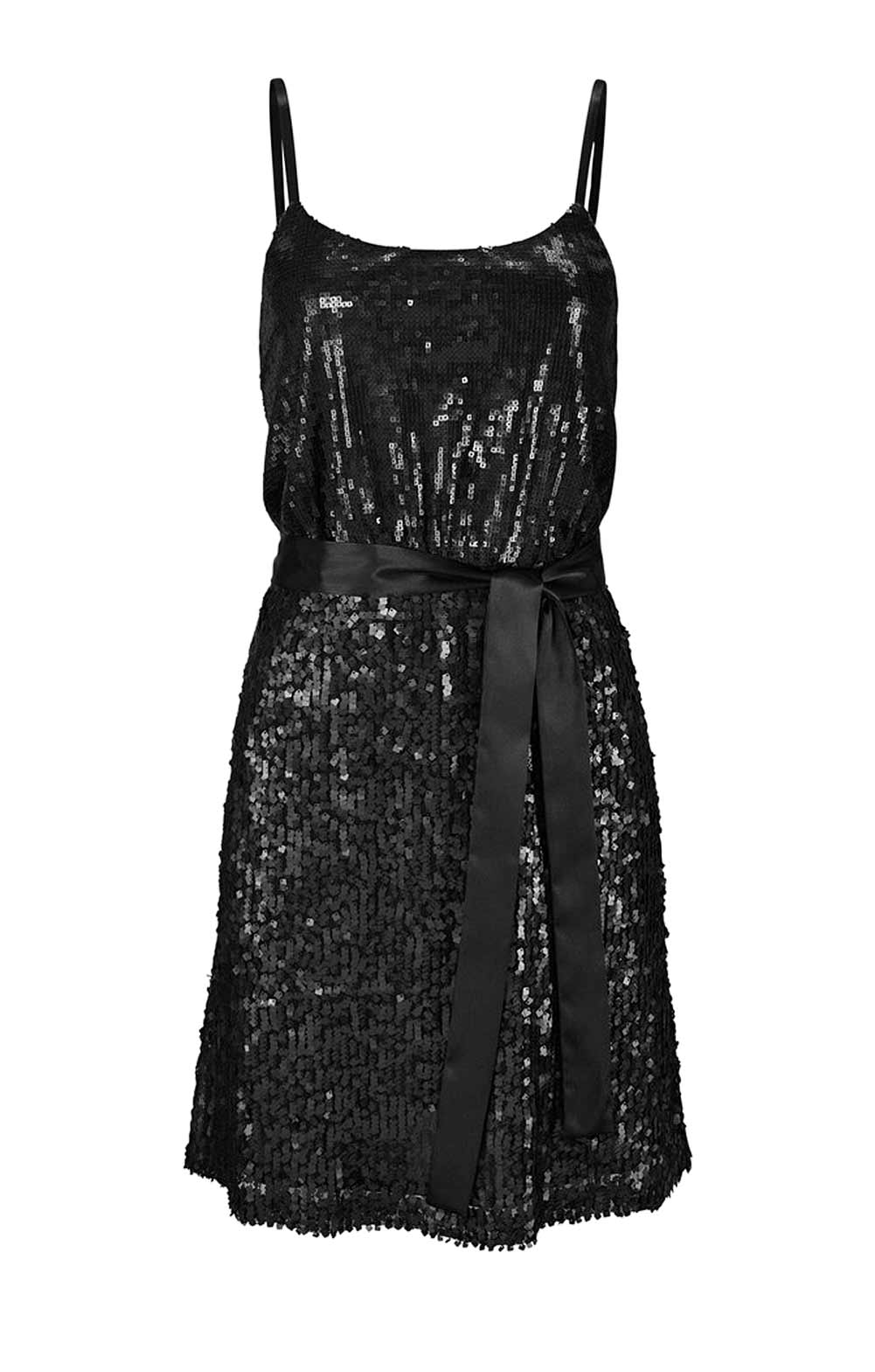 Laura Scott Evening Damen Paillettenkleid, schwarz