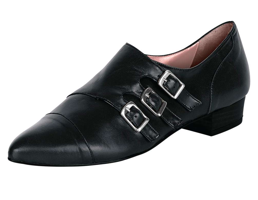 Heine Damen Slipper, schwarz