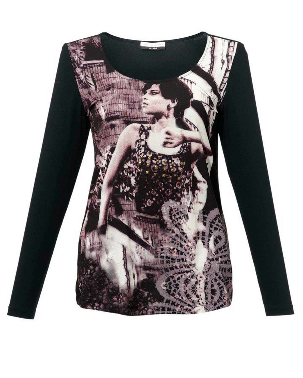 Guido Maria Kretschmer Damen Designer-Druckshirt, bunt