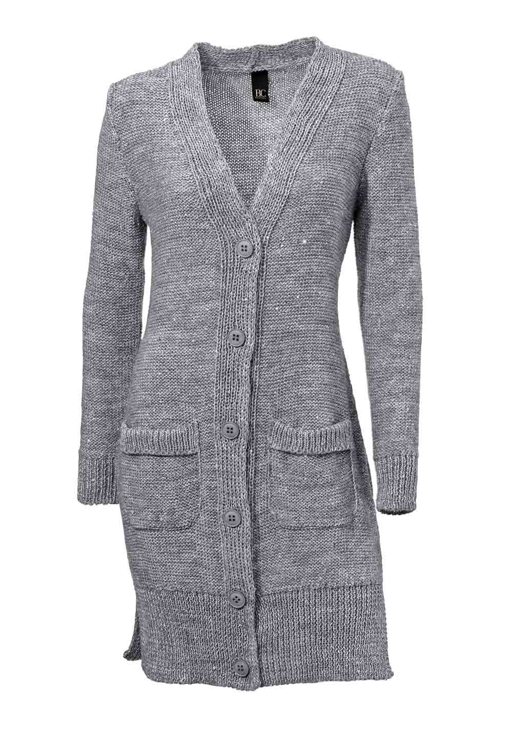 Heine-Best Connections Damen Longstrickjacke, grau