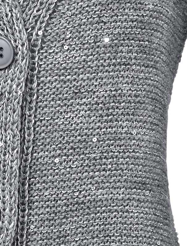 Heine-Best Connections Damen Longstrickjacke, grau