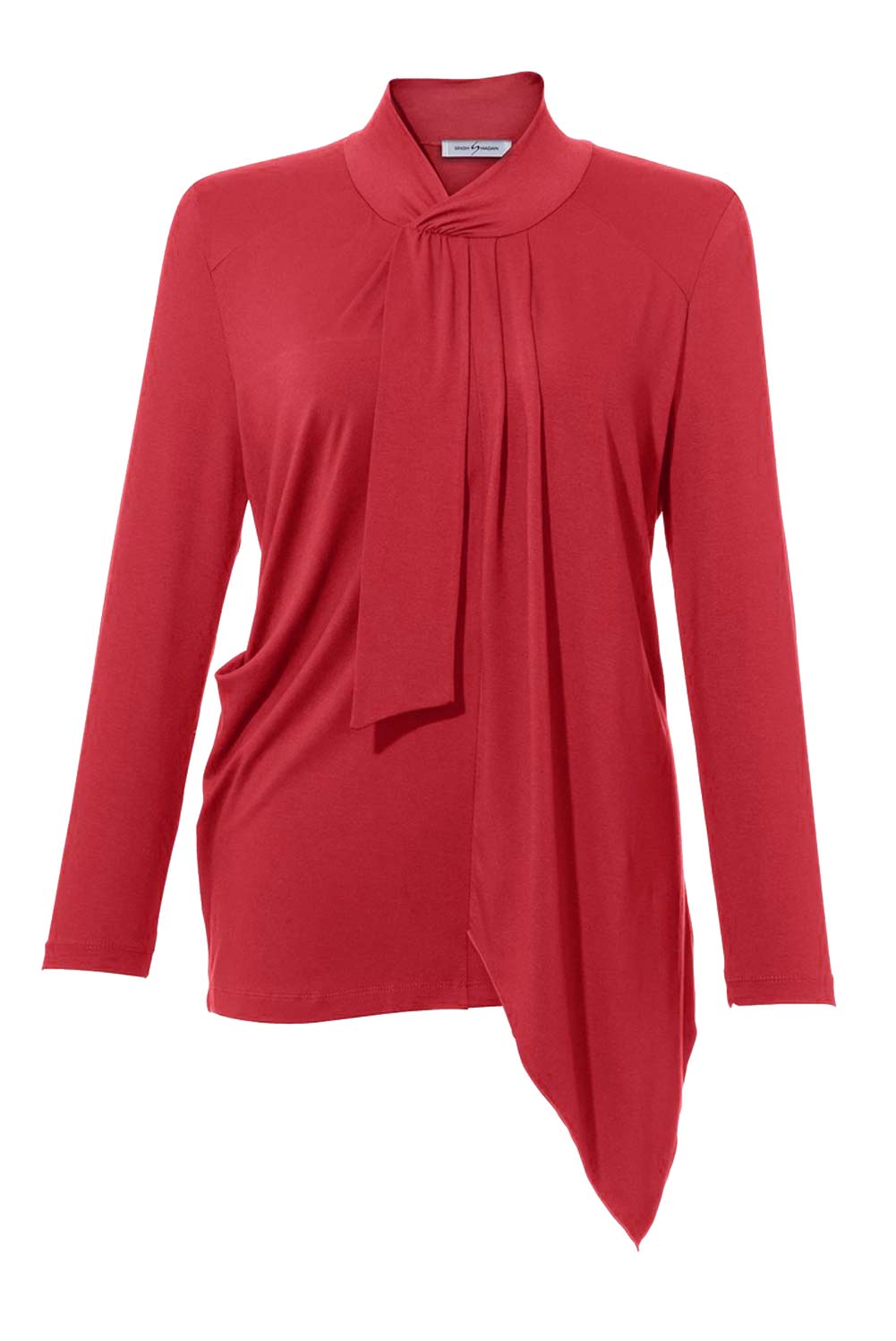 S. Madan Designer-Longshirt, rot