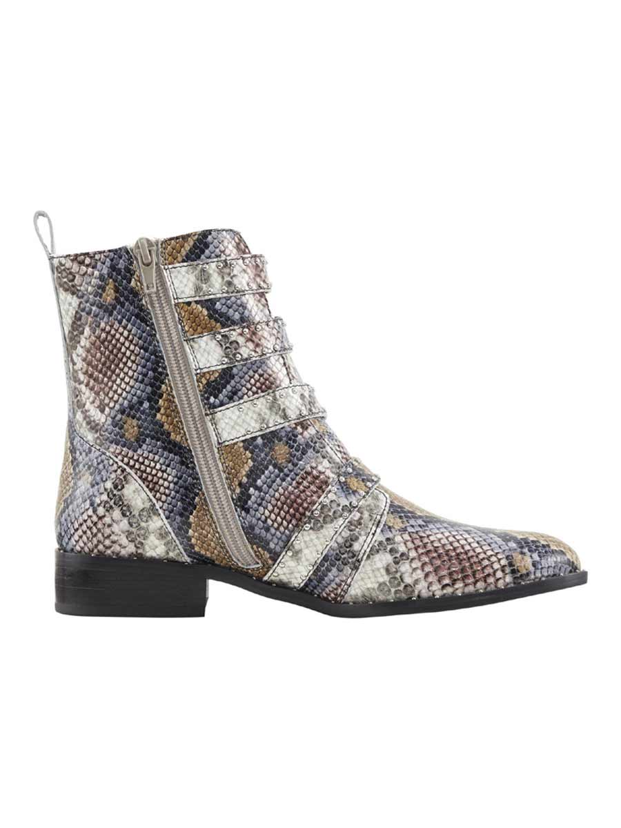 HEINE Damen Lederstiefelette mit Nieten, bunt