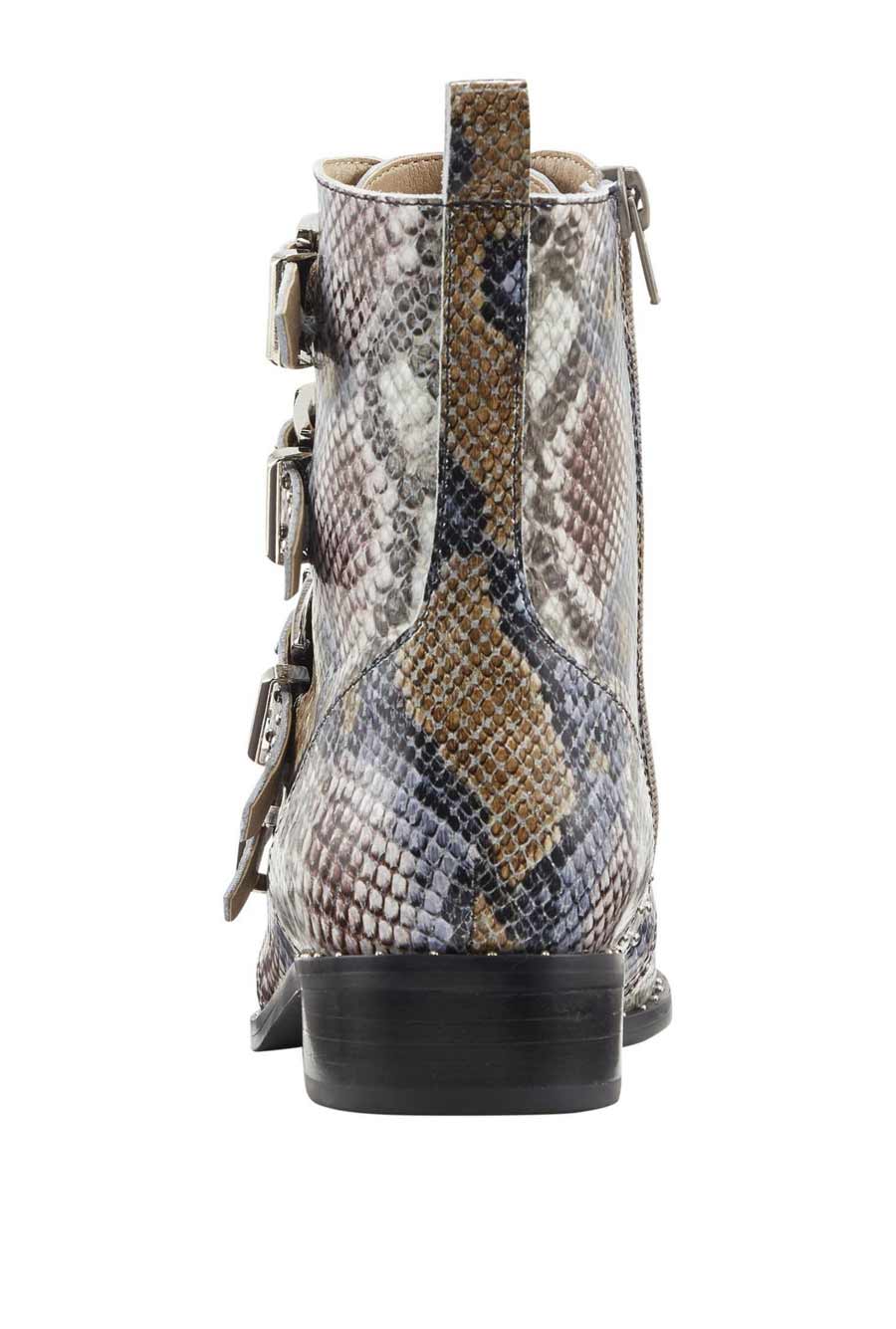 HEINE Damen Lederstiefelette mit Nieten, bunt