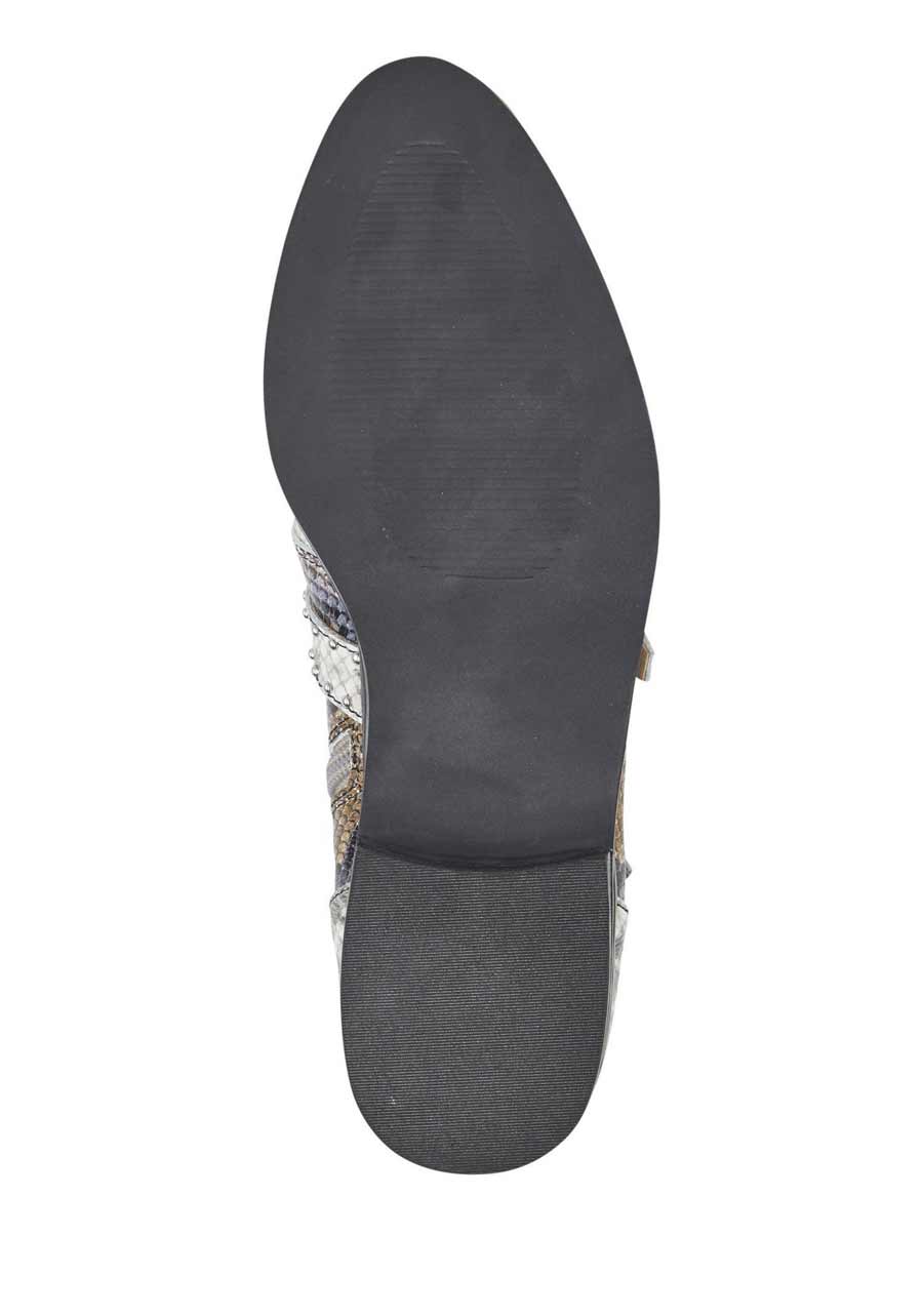 HEINE Damen Lederstiefelette mit Nieten, bunt